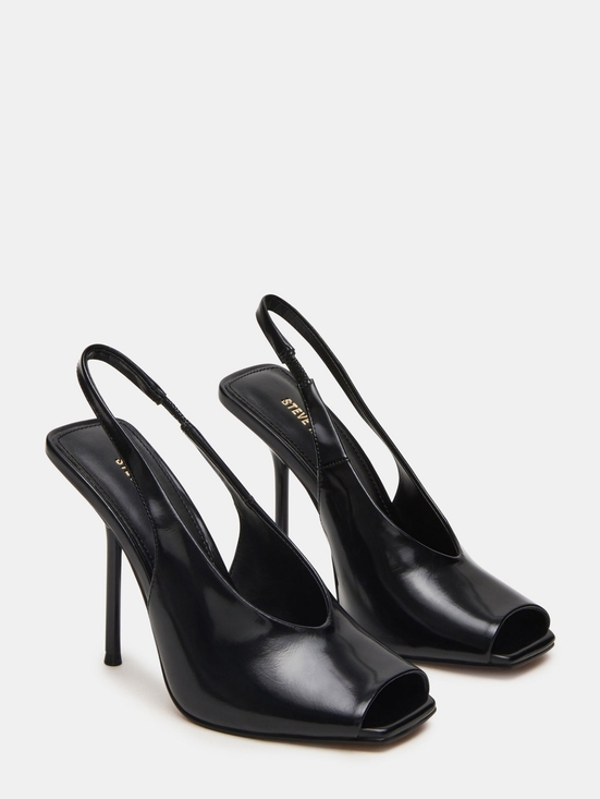 Steve Madden Shoes - Steve Madden Black Slingback Peep-Toe Stiletto Heels